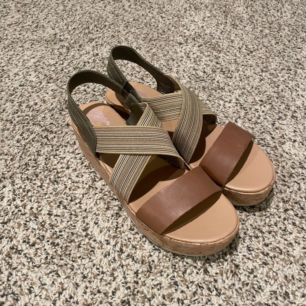 Sorel wedges size 10